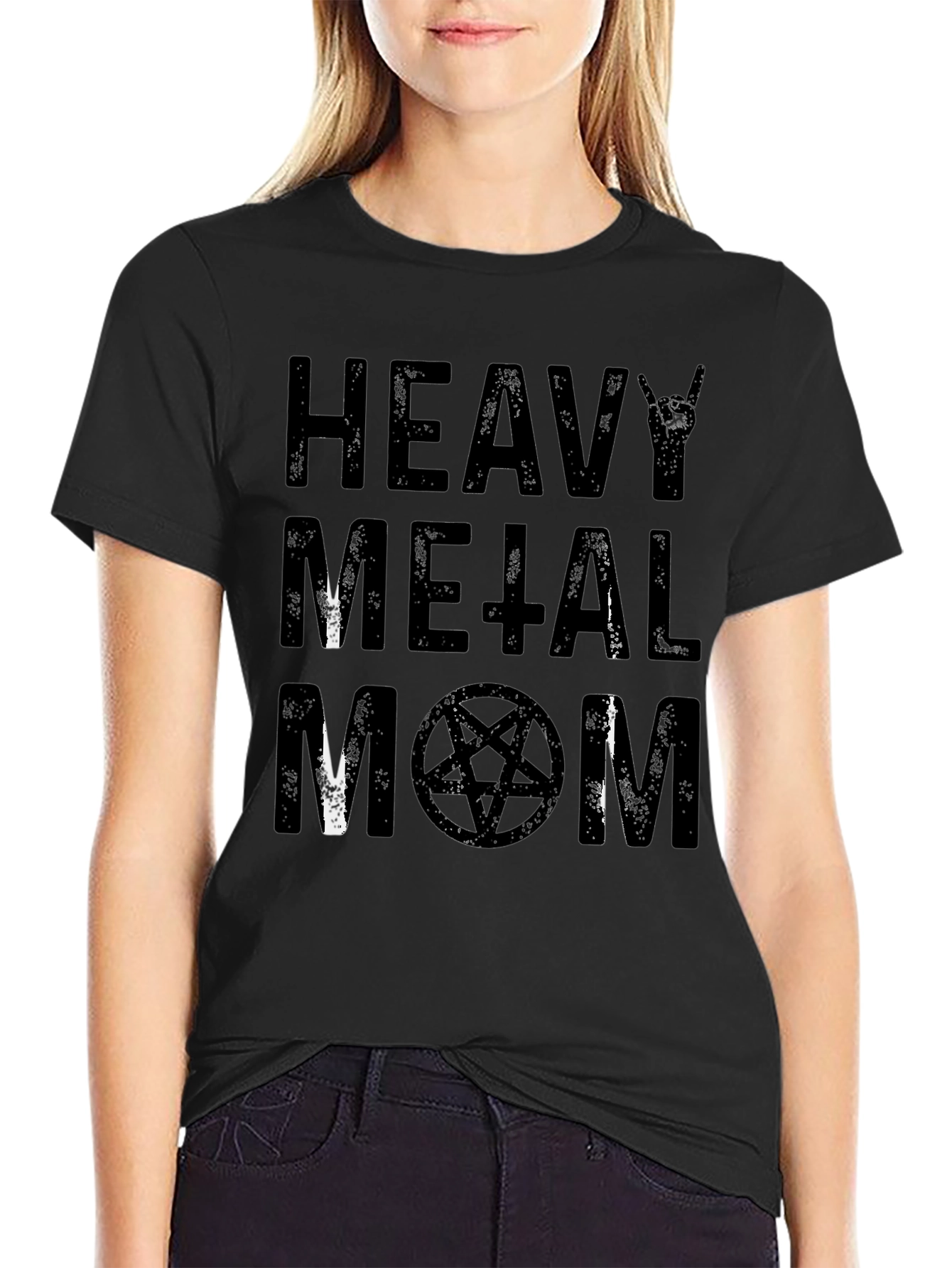 Heavy Metal Mom Graphic T-Shirt