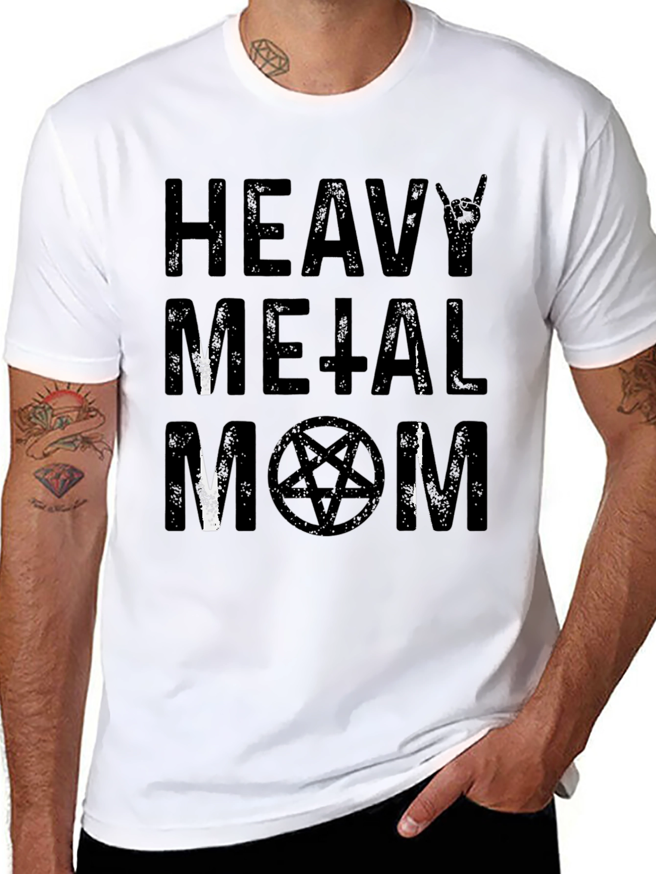 Heavy Metal Mom Graphic T-Shirt
