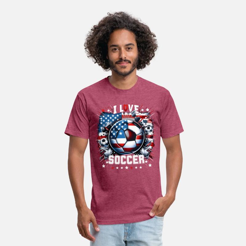 2024 I Love Soccer: Patriotic Passion Tee