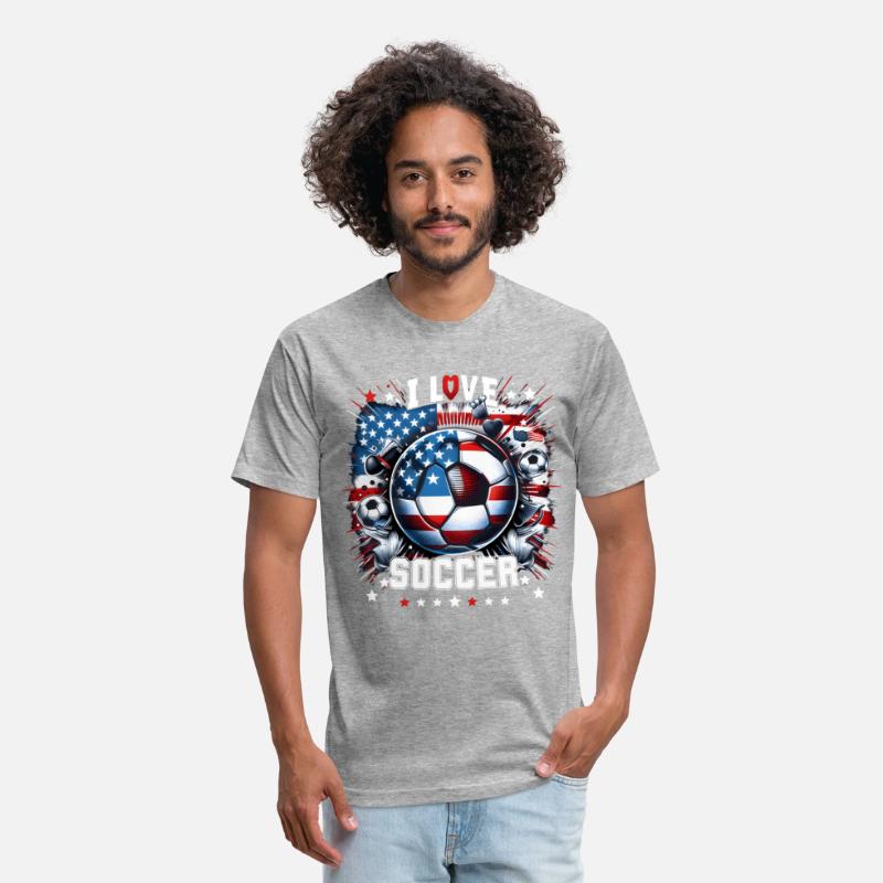 2024 I Love Soccer: Patriotic Passion Tee