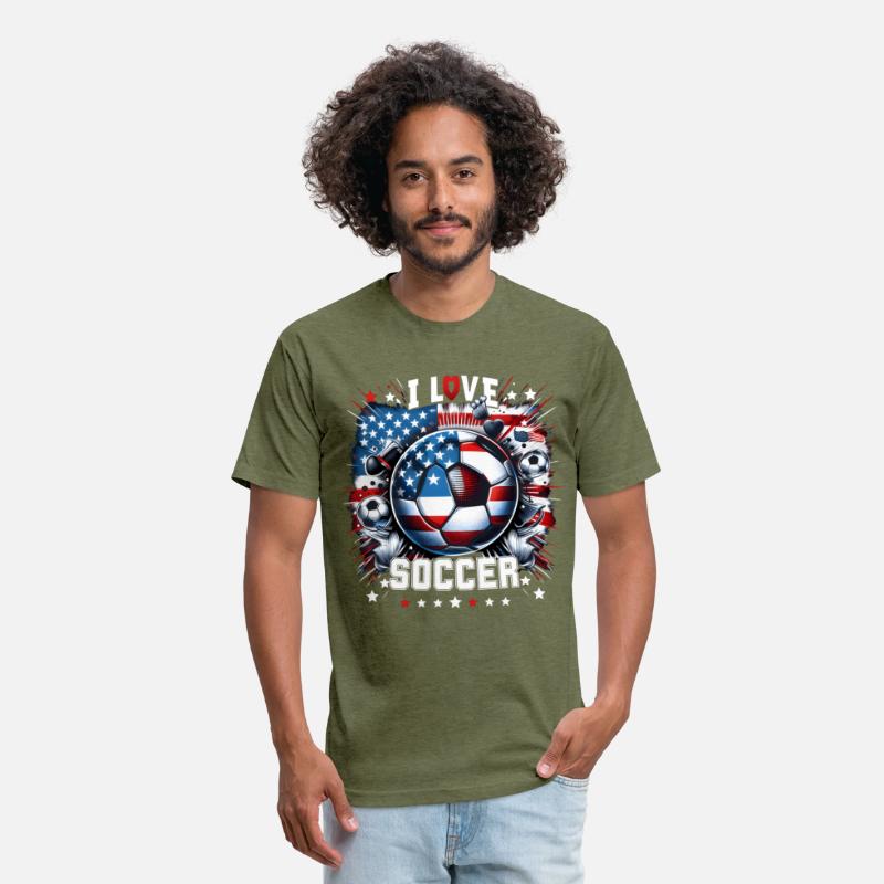 2024 I Love Soccer: Patriotic Passion Tee