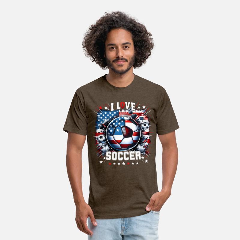 2024 I Love Soccer: Patriotic Passion Tee