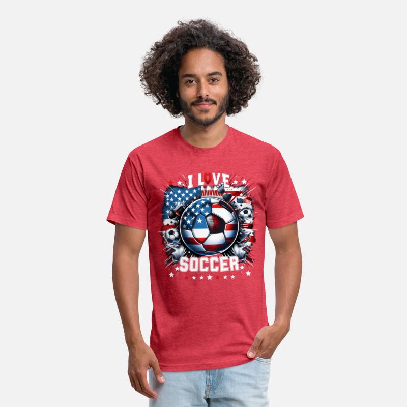 2024 I Love Soccer: Patriotic Passion Tee