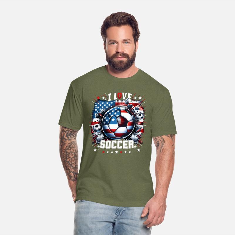 2024 I Love Soccer: Patriotic Passion Tee