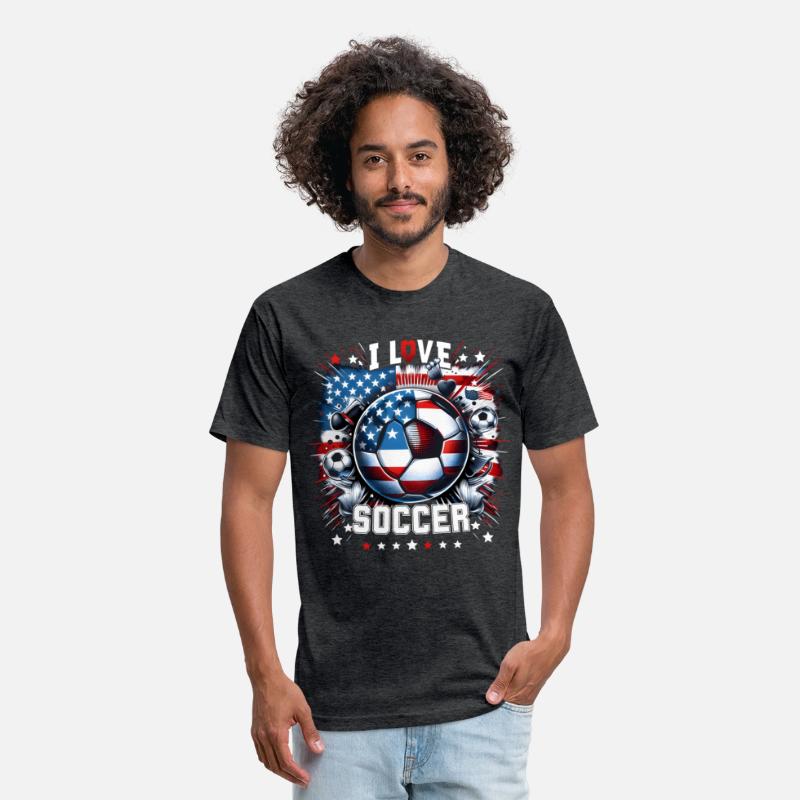 2024 I Love Soccer: Patriotic Passion Tee