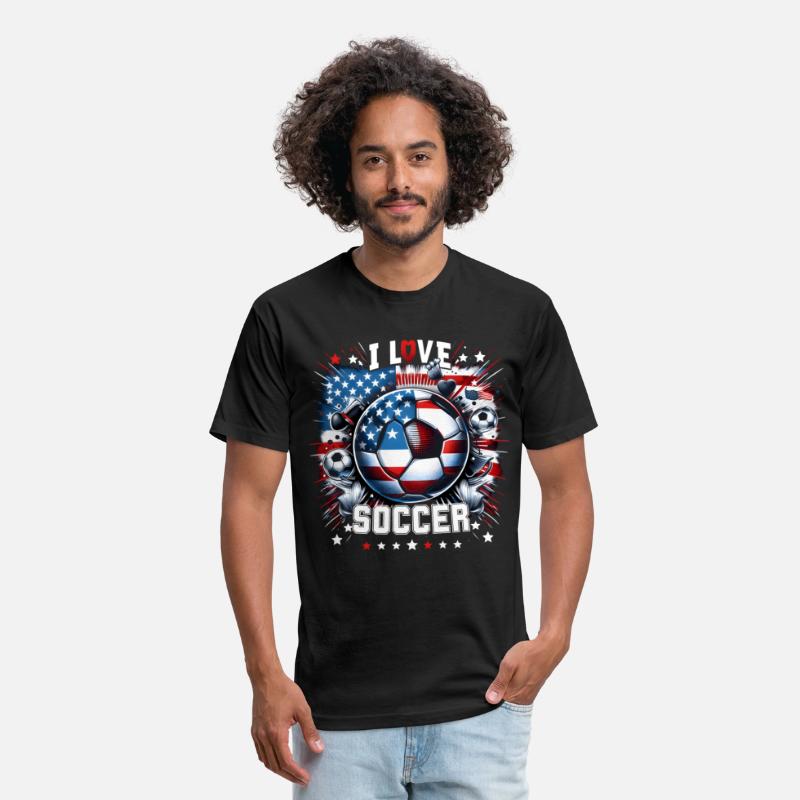 2024 I Love Soccer: Patriotic Passion Tee