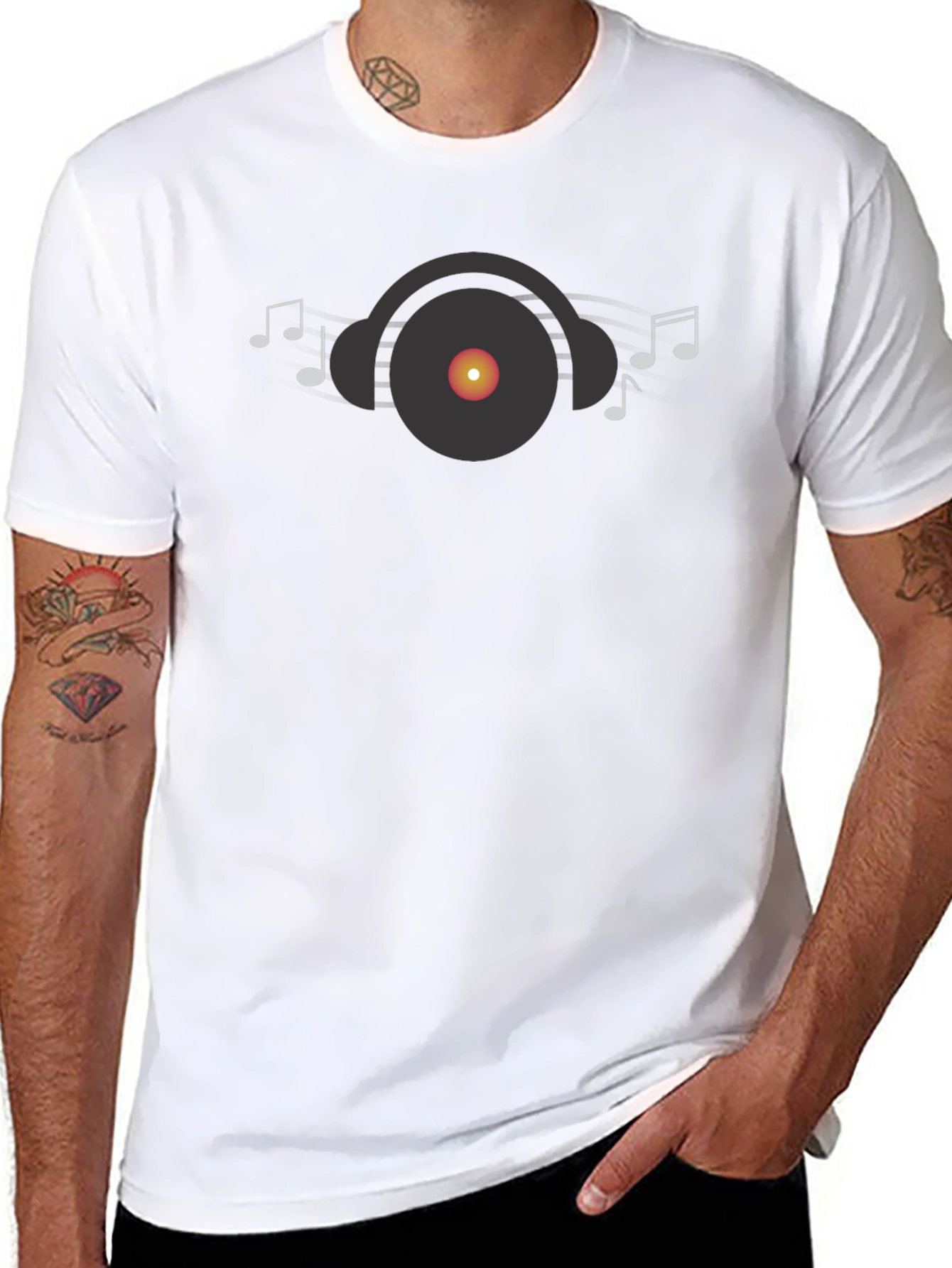 Cool Music Lover Graphic T-Shirt