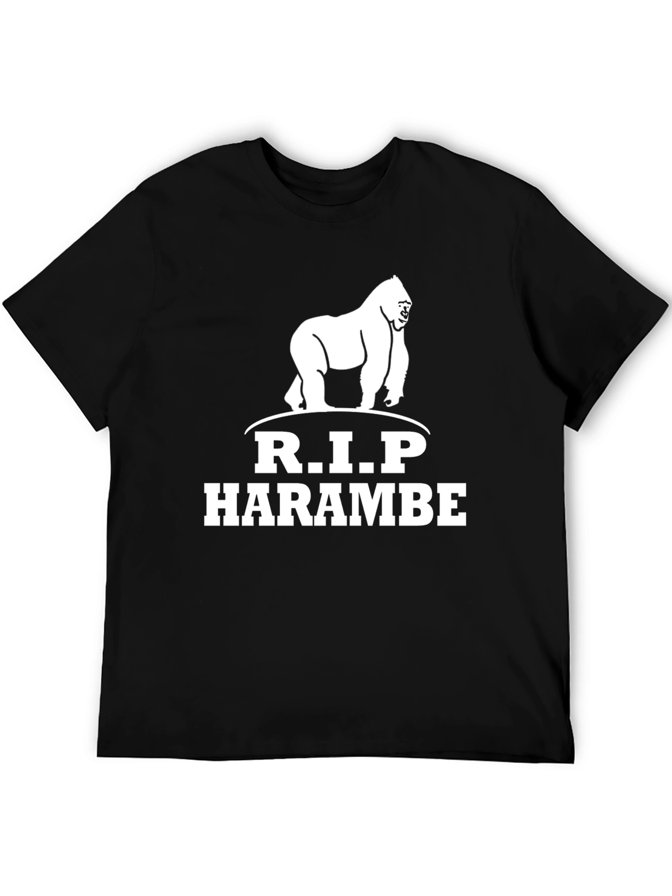R.I.P Harambe Gorilla Graphic T-Shirt