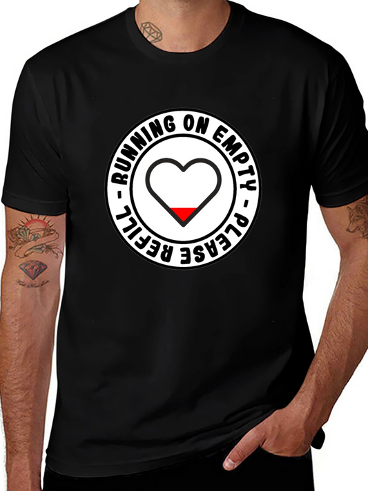 Running On Empty T-Shirt - Funny Novelty Tee