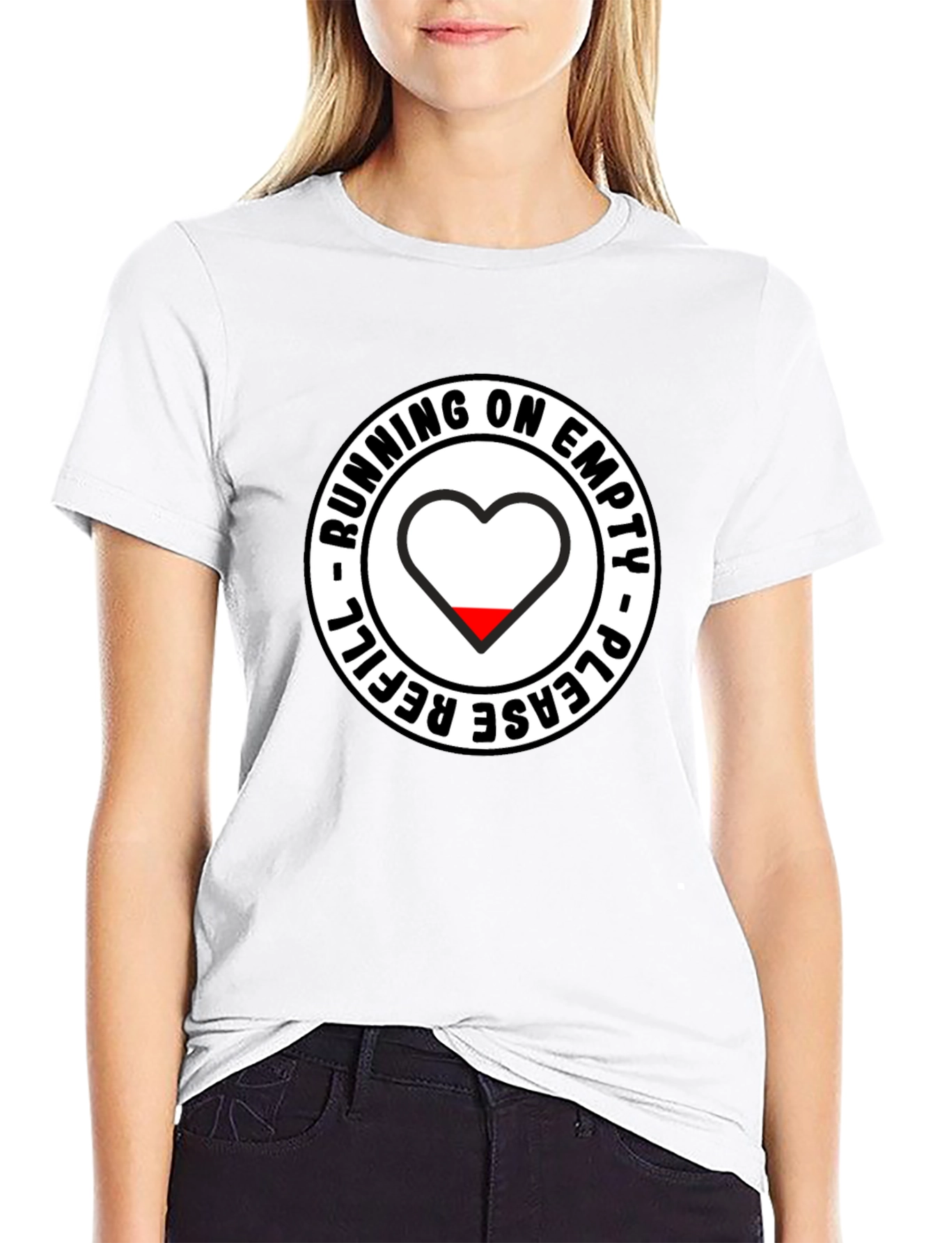 Running On Empty T-Shirt - Funny Novelty Tee