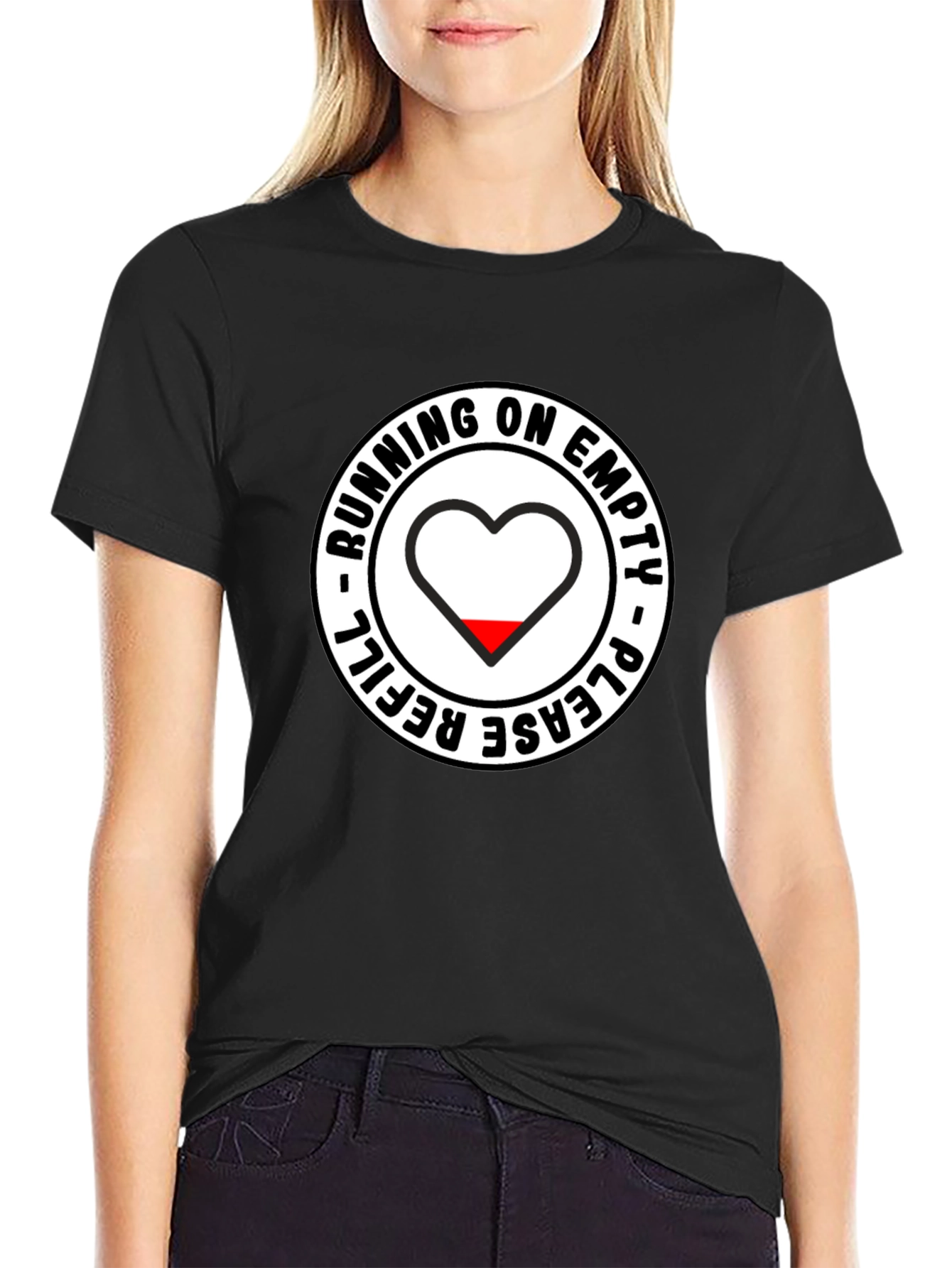 Running On Empty T-Shirt - Funny Novelty Tee