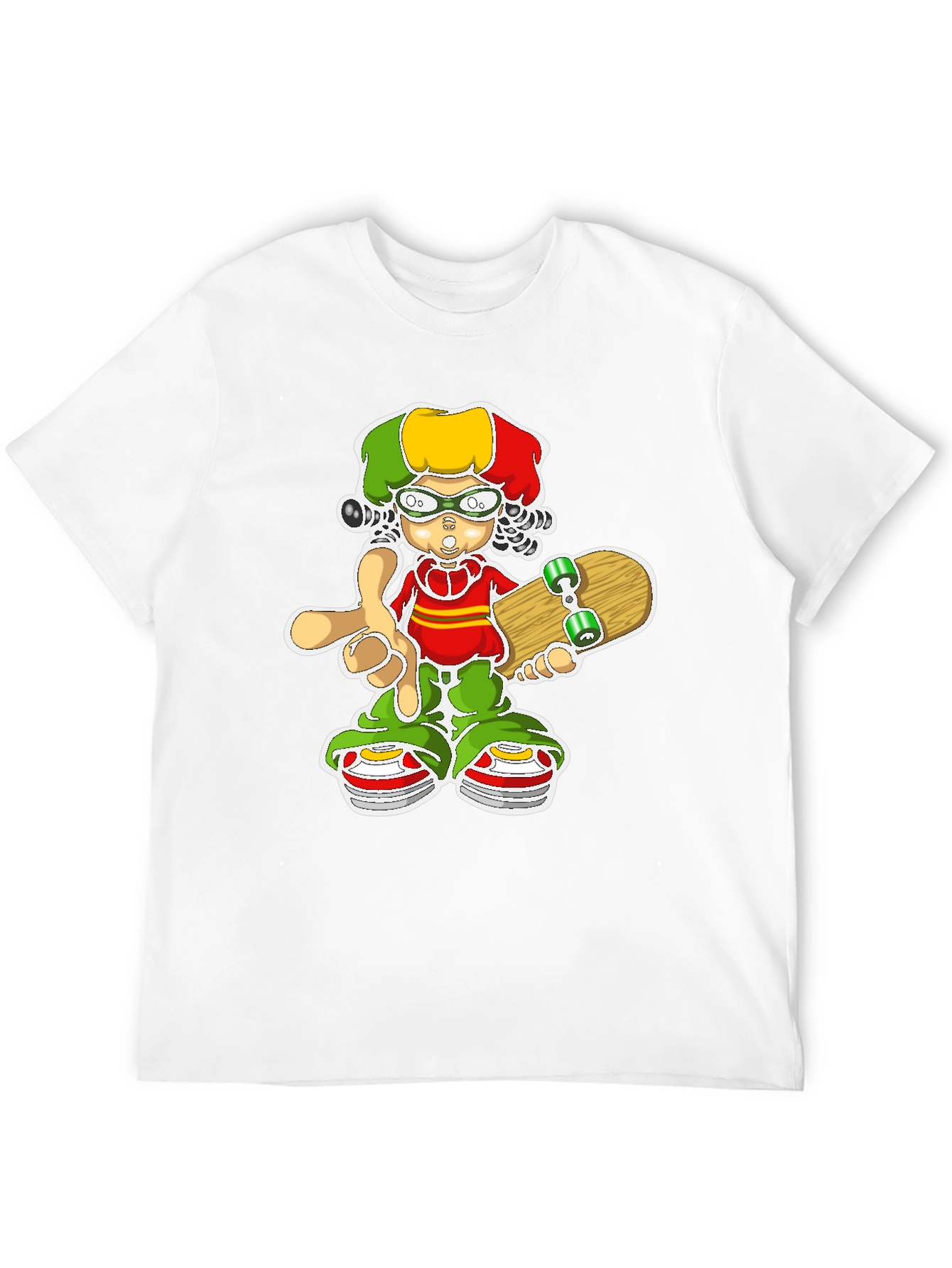 Skater Dude Graphic Tee - Unique Design Cool Vibe