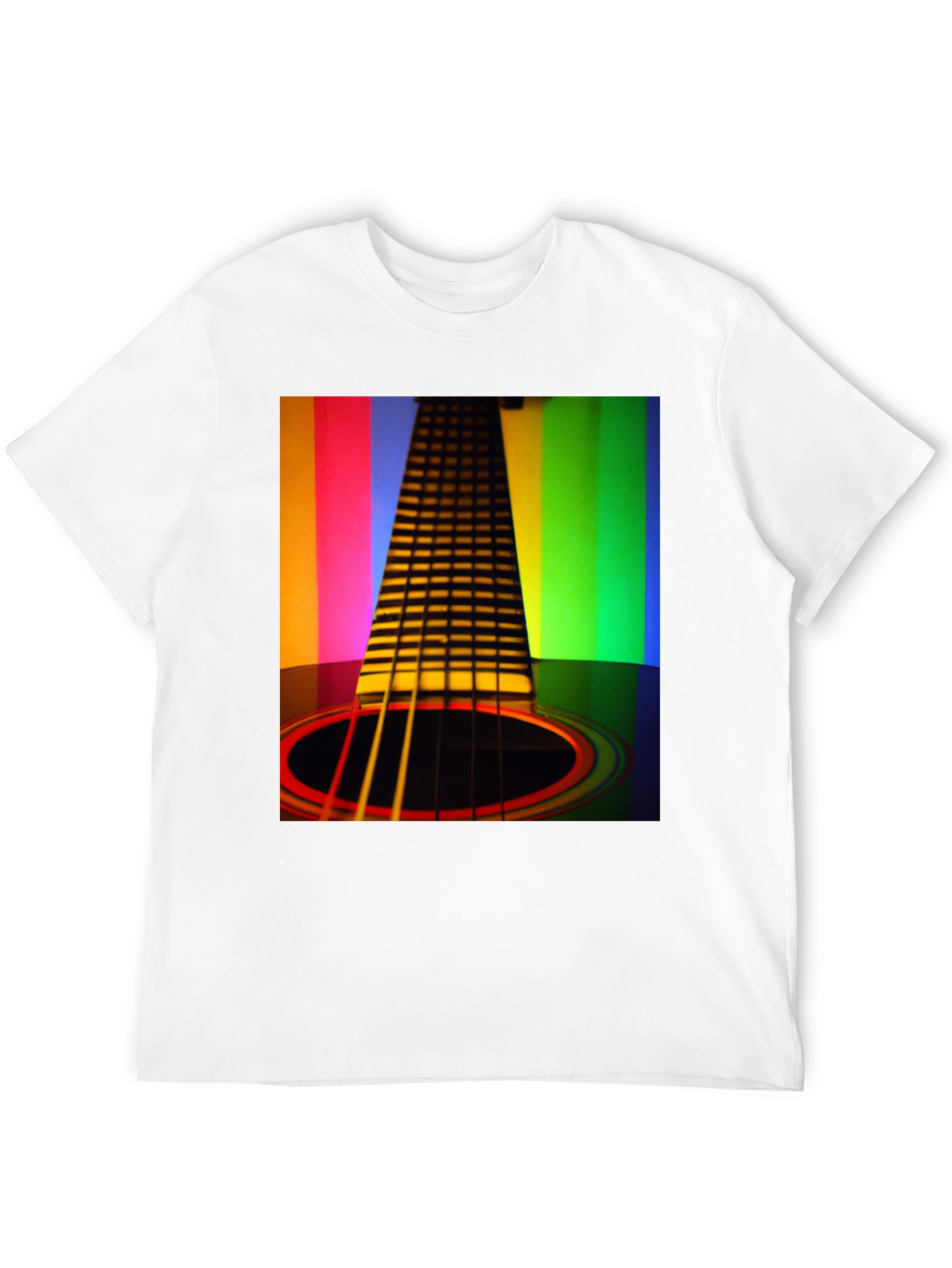 Rainbow Guitar T-Shirt - Musical Harmony