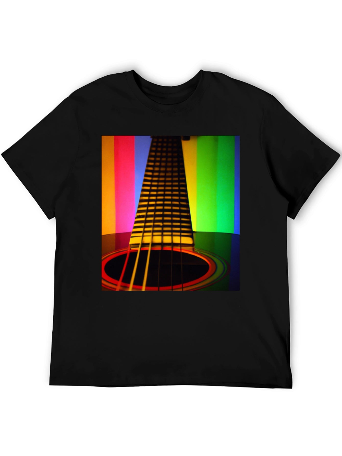 Rainbow Guitar T-Shirt - Musical Harmony