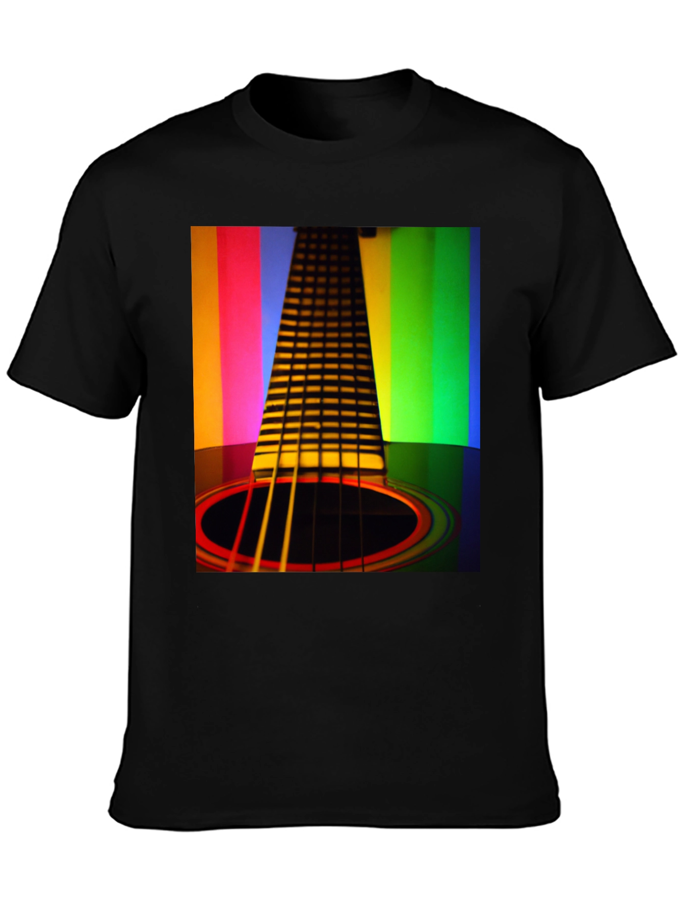 Rainbow Guitar T-Shirt - Musical Harmony