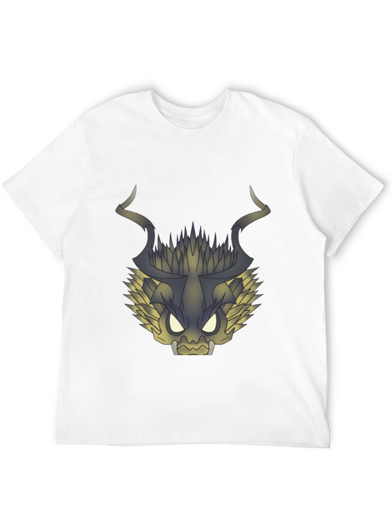 Graphic Dragon Tee - Black Cotton T-Shirt