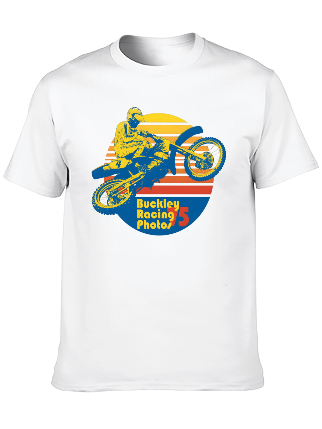Retro Motocross Graphic T-Shirt - Buckley Racing Photos