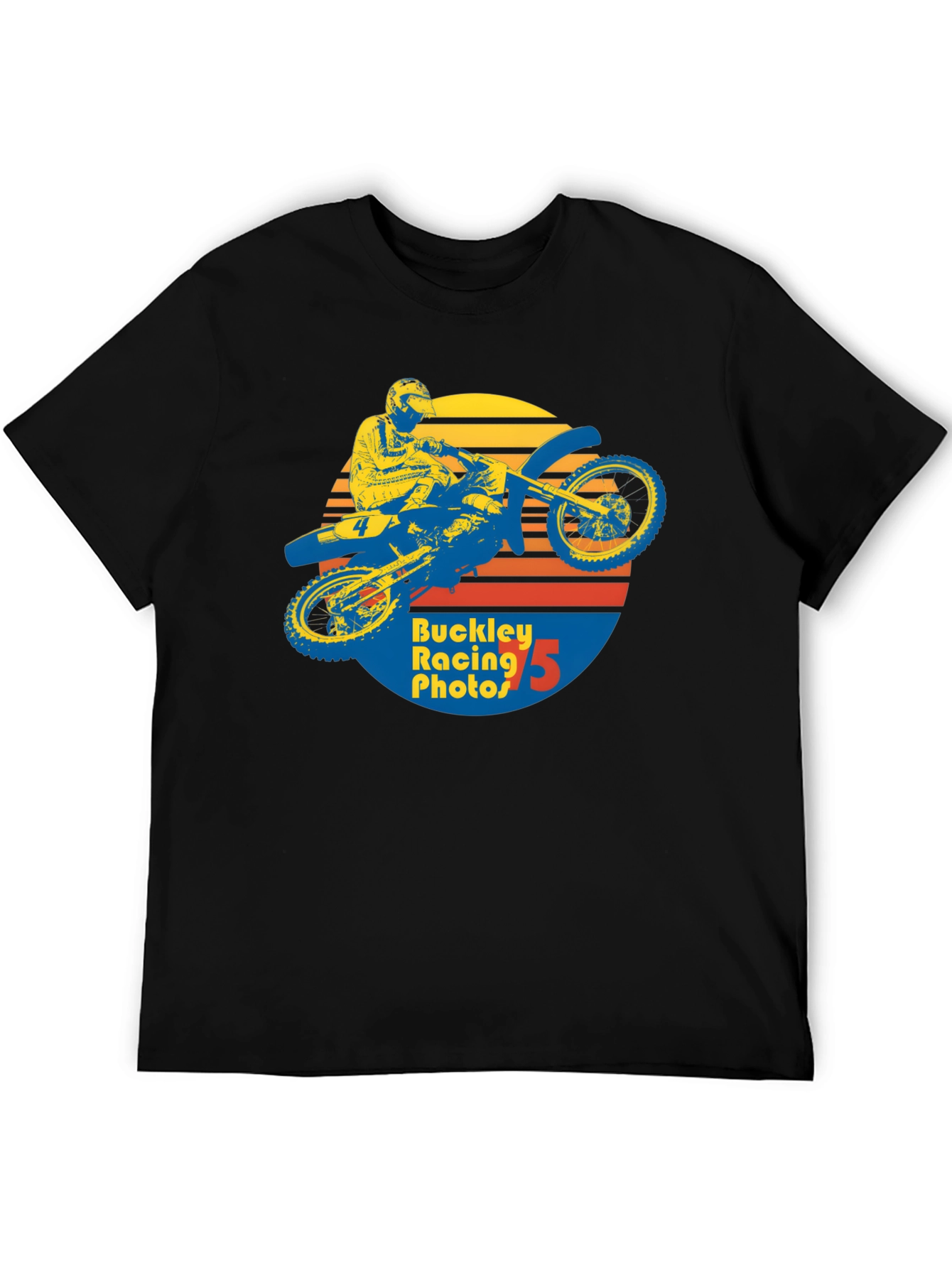 Retro Motocross Graphic T-Shirt - Buckley Racing Photos