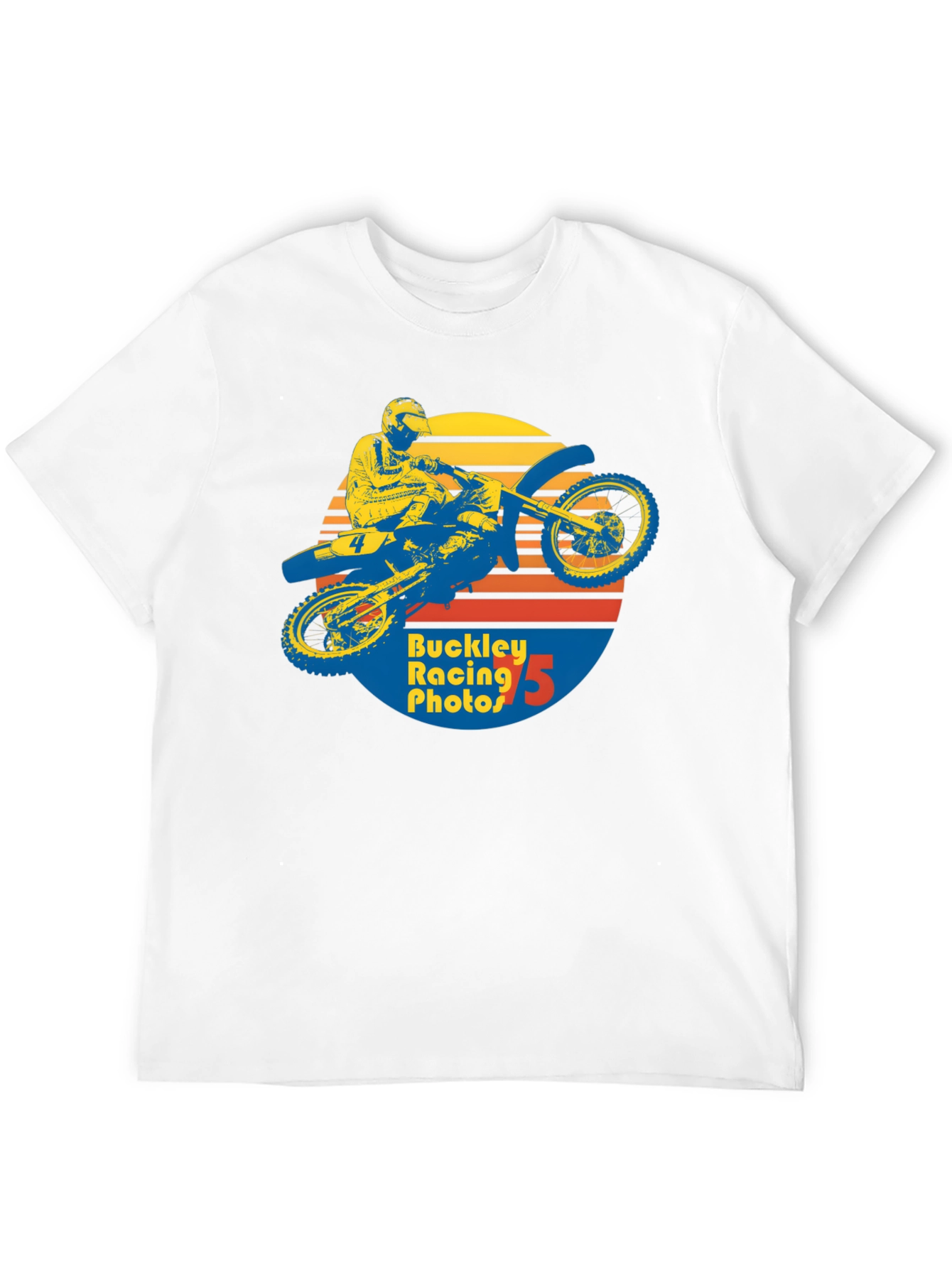 Retro Motocross Graphic T-Shirt - Buckley Racing Photos
