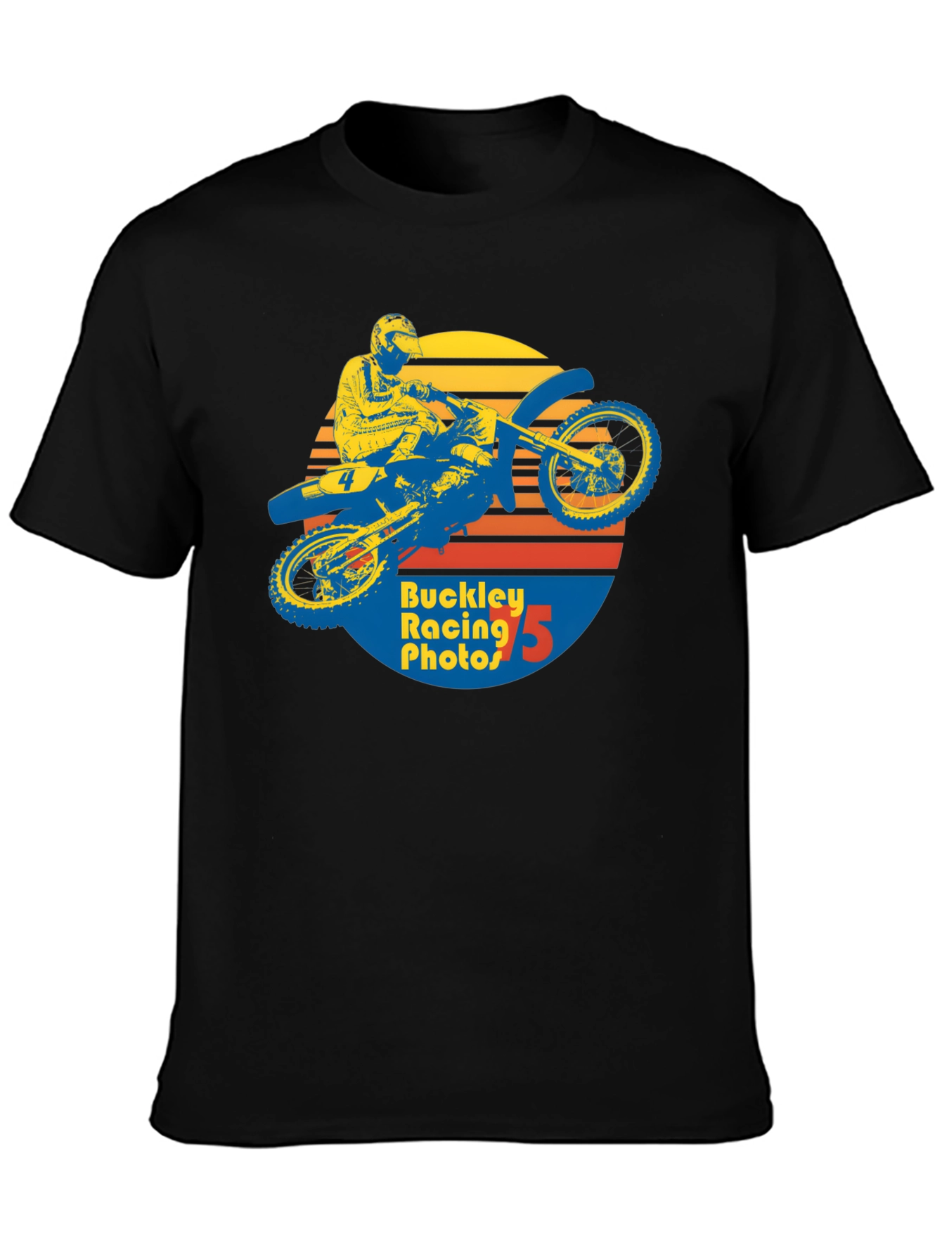 Retro Motocross Graphic T-Shirt - Buckley Racing Photos