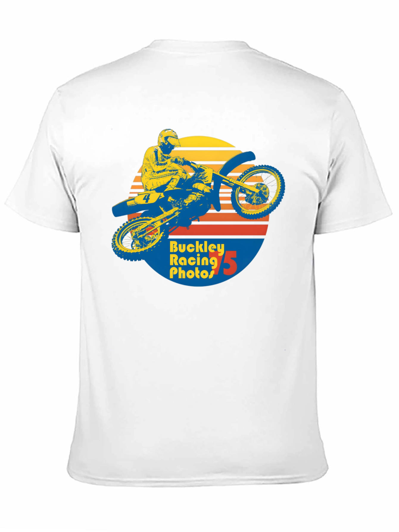 Retro Motocross Graphic T-Shirt - Buckley Racing Photos