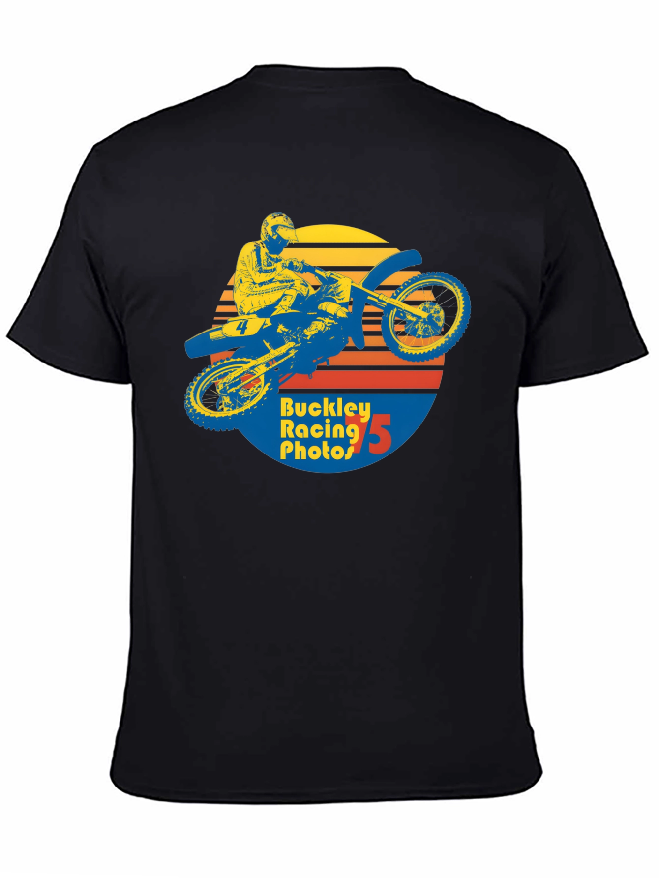 Retro Motocross Graphic T-Shirt - Buckley Racing Photos