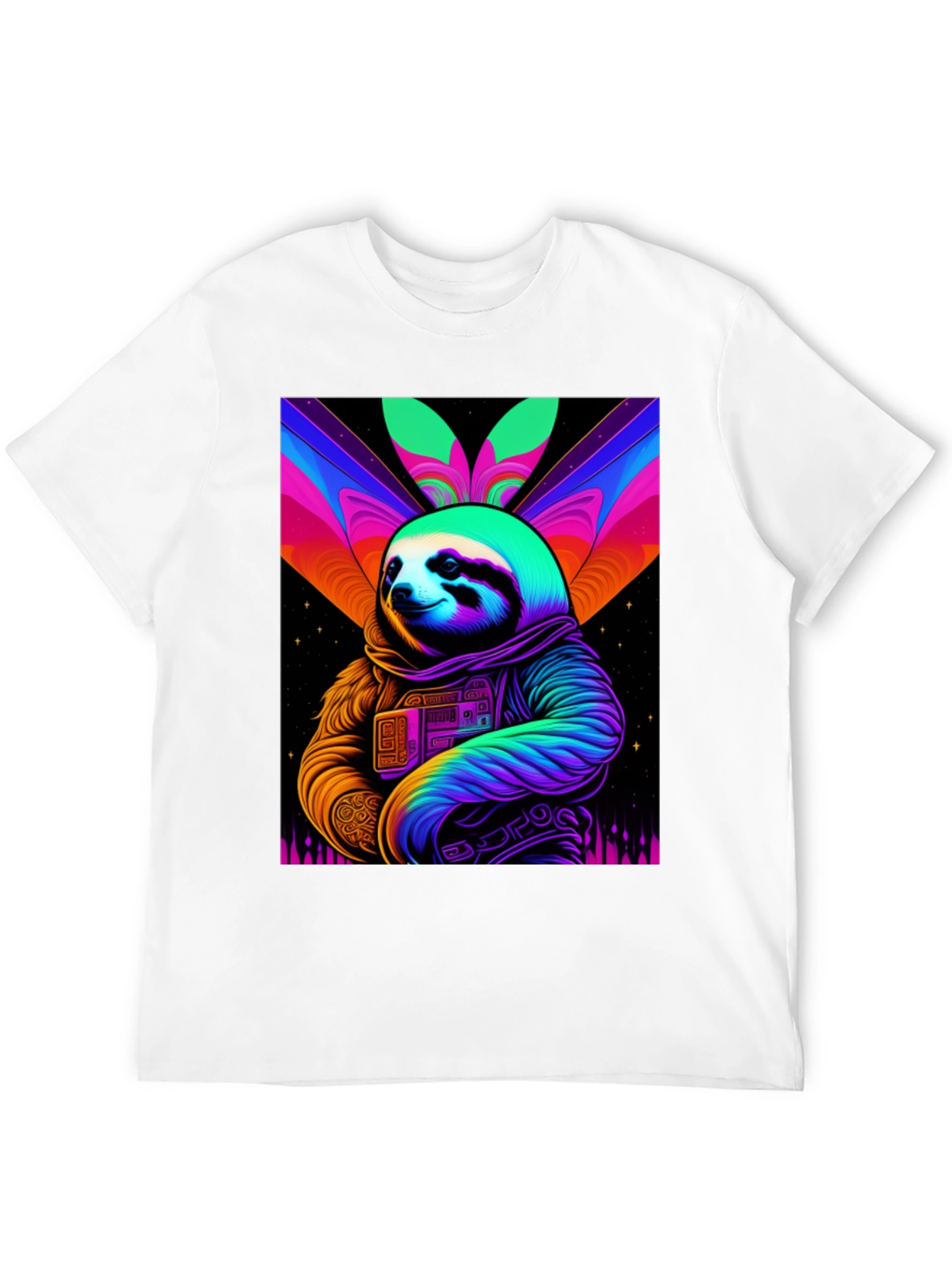 Retro Sloth Astronaut T-Shirt