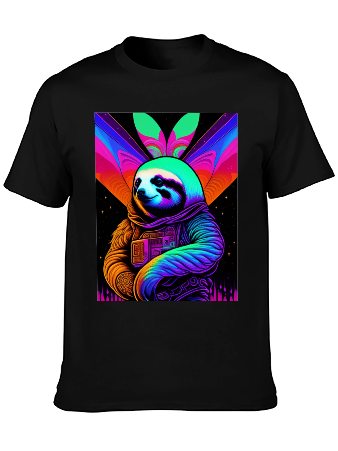 Retro Sloth Astronaut T-Shirt