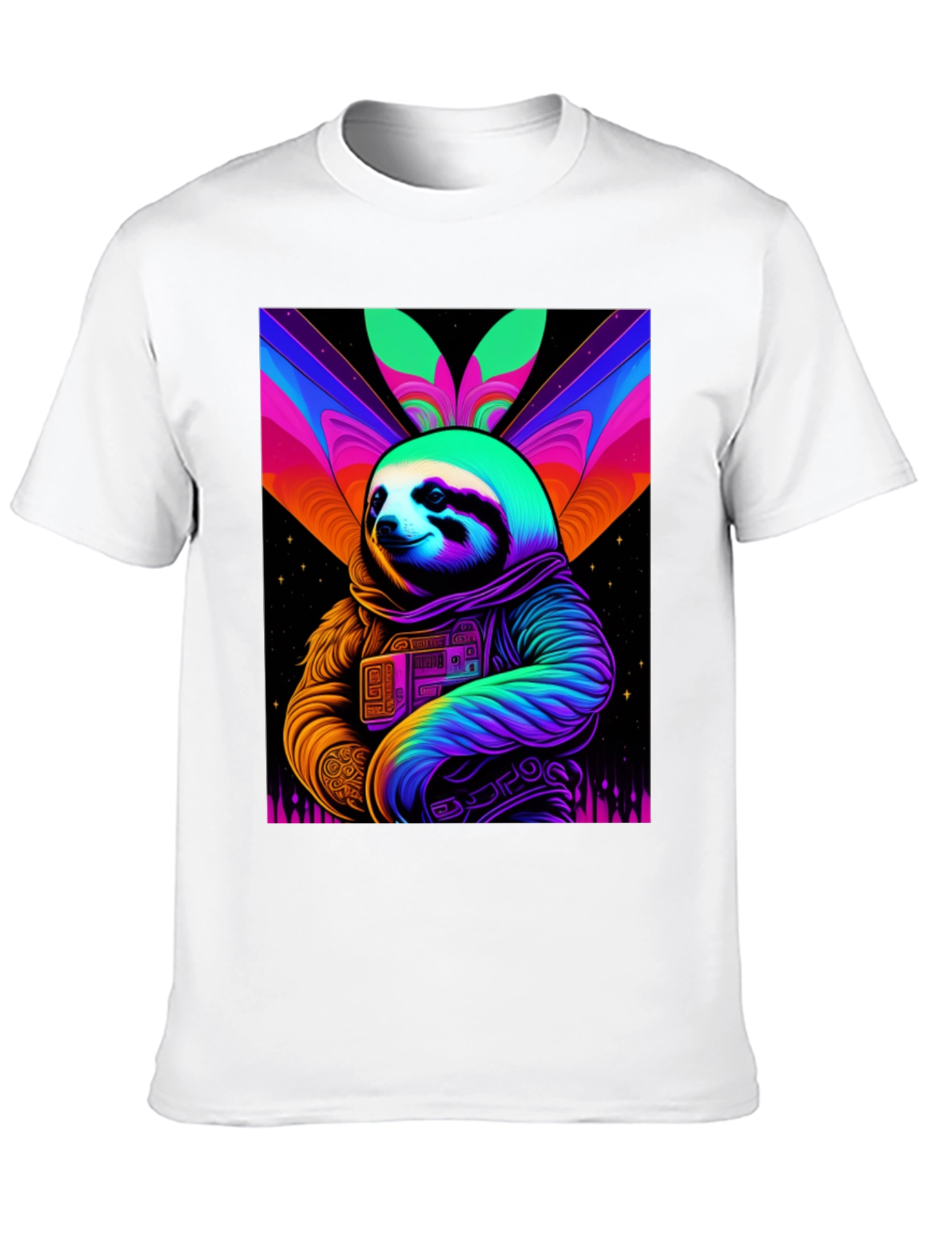 Retro Sloth Astronaut T-Shirt
