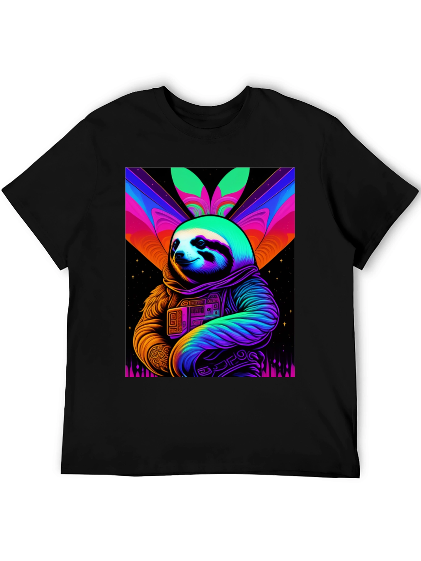Retro Sloth Astronaut T-Shirt