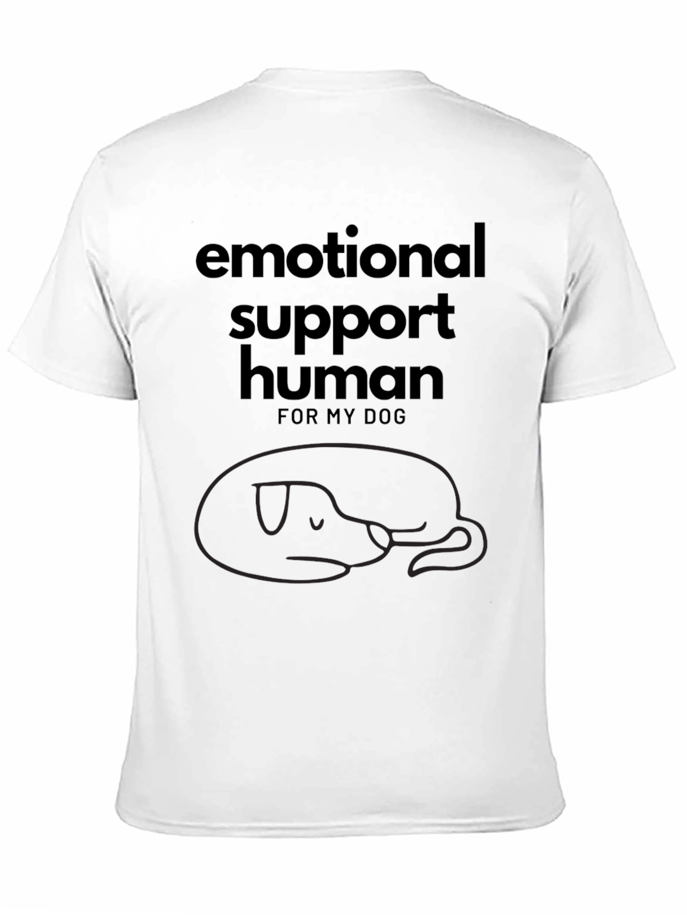 Emotional Support Human Dog T-Shirt
