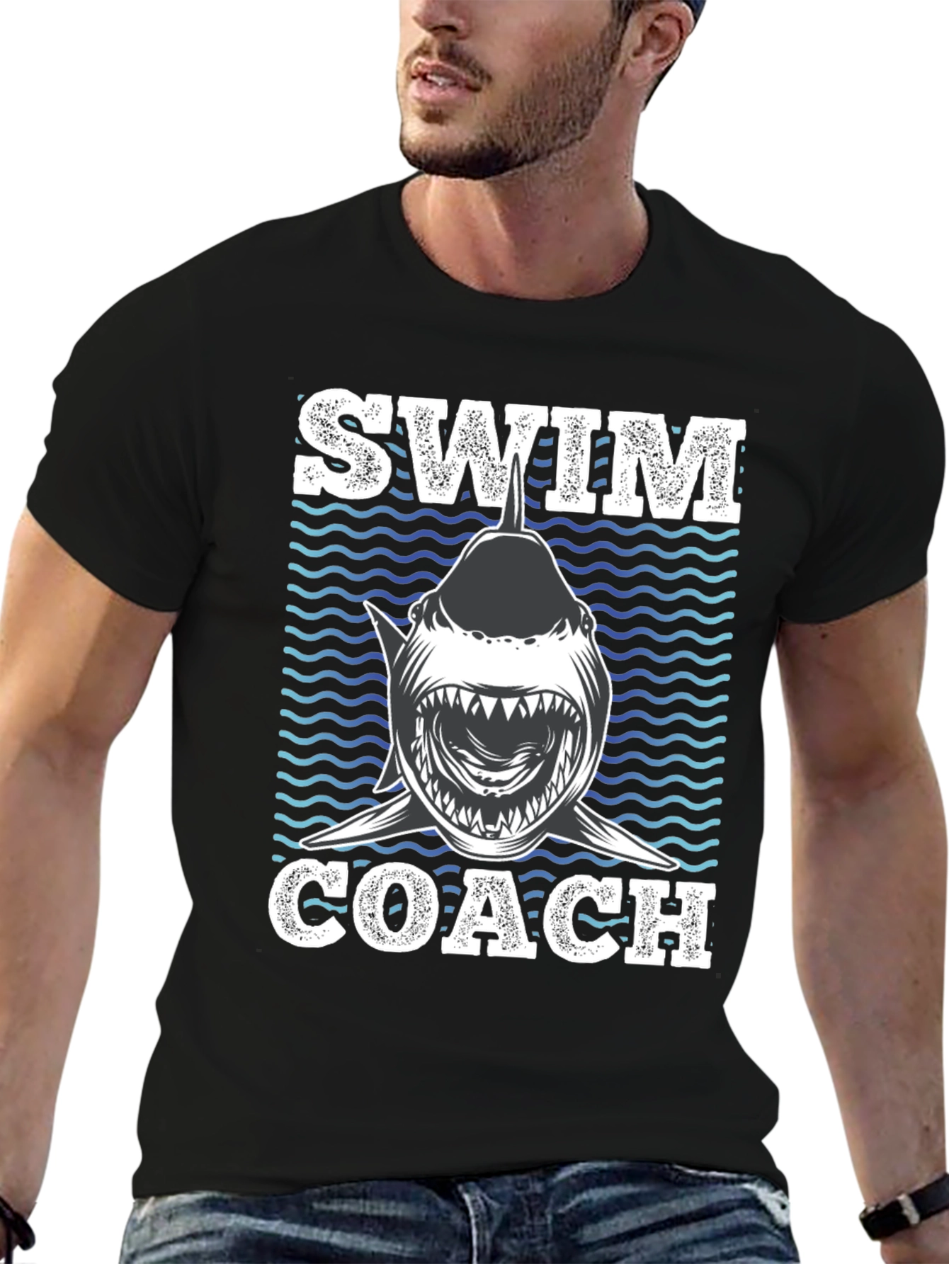 Swim Coach Shark T-Shirt