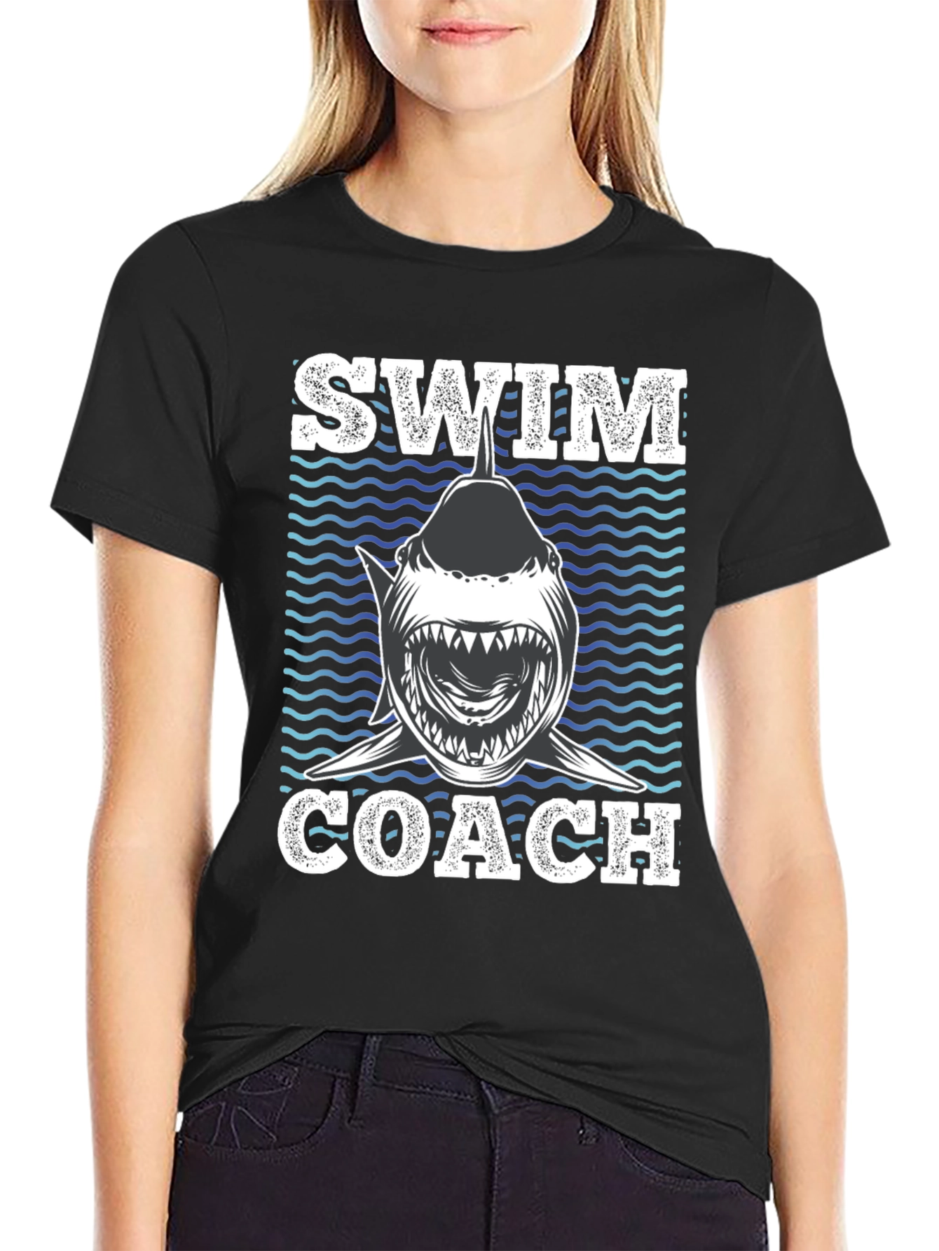 Swim Coach Shark T-Shirt