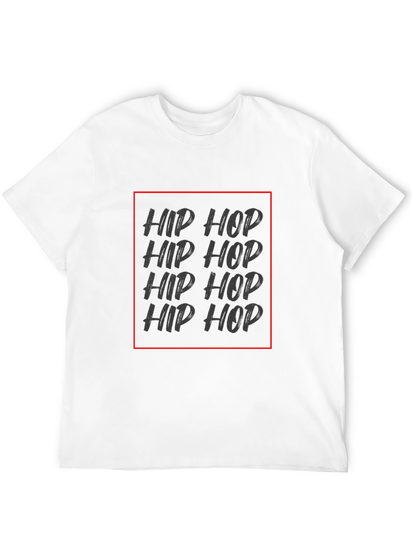 Hip Hop Graphic Black Tee