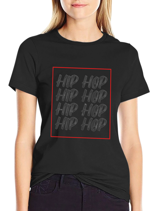 Hip Hop Graphic Black Tee