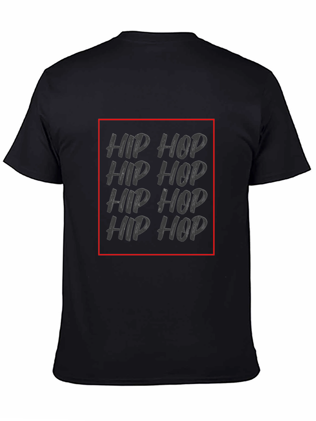 Hip Hop Graphic Black Tee