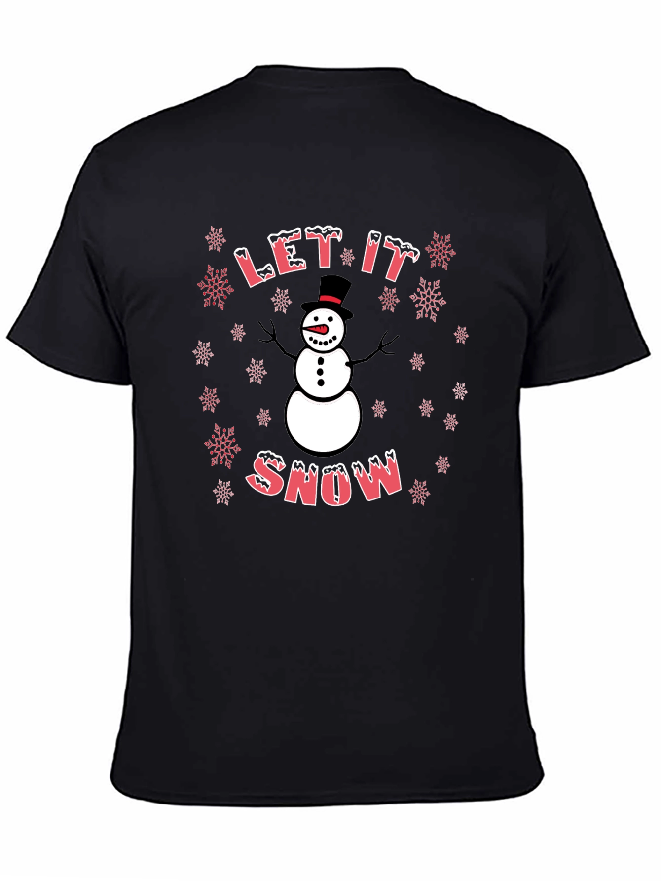 Let It Snow Snowman Graphic Tee