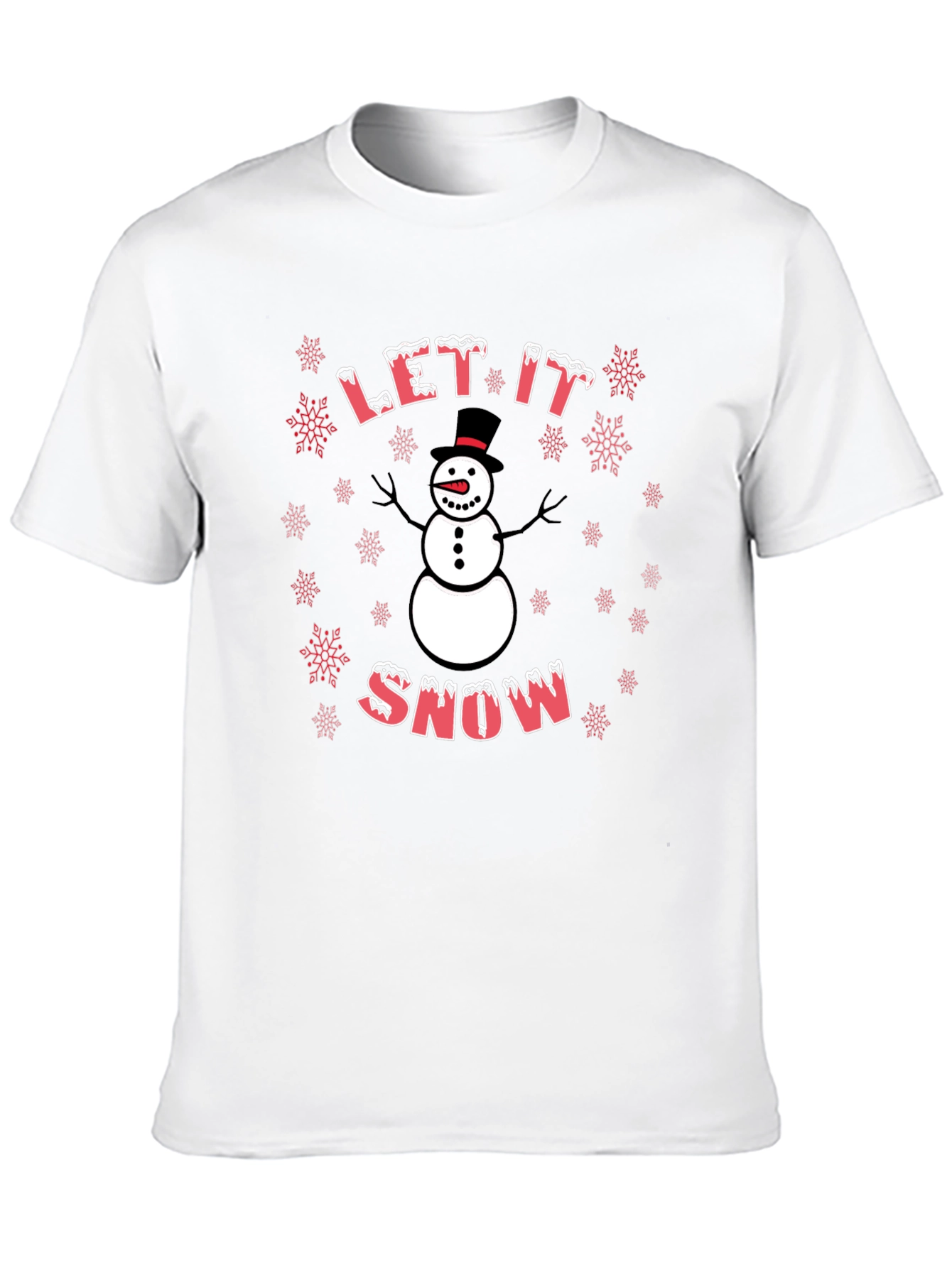Let It Snow Snowman Graphic Tee