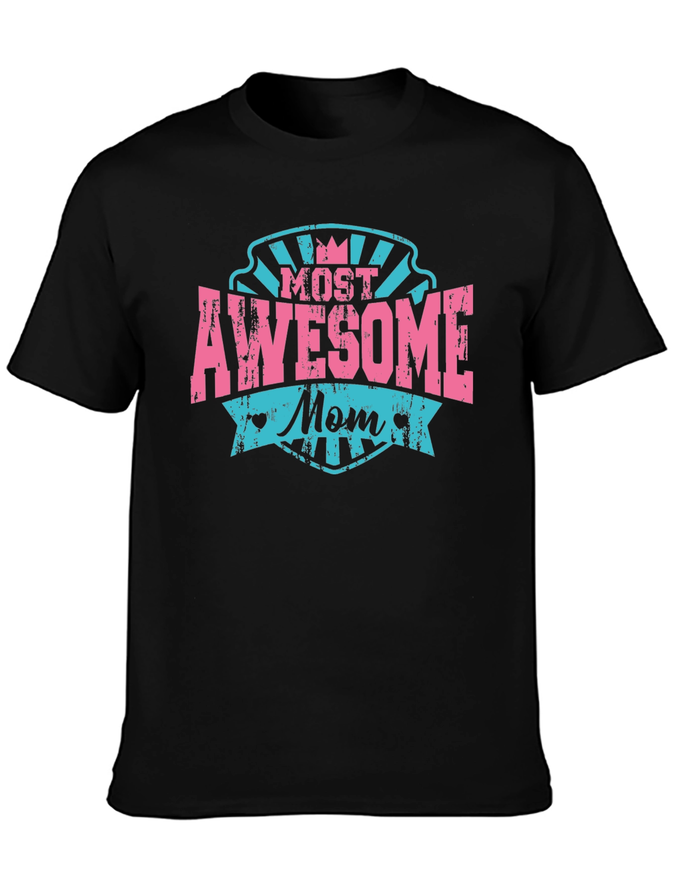 Awesome Mom Black T-Shirt - Mothers Day Gift