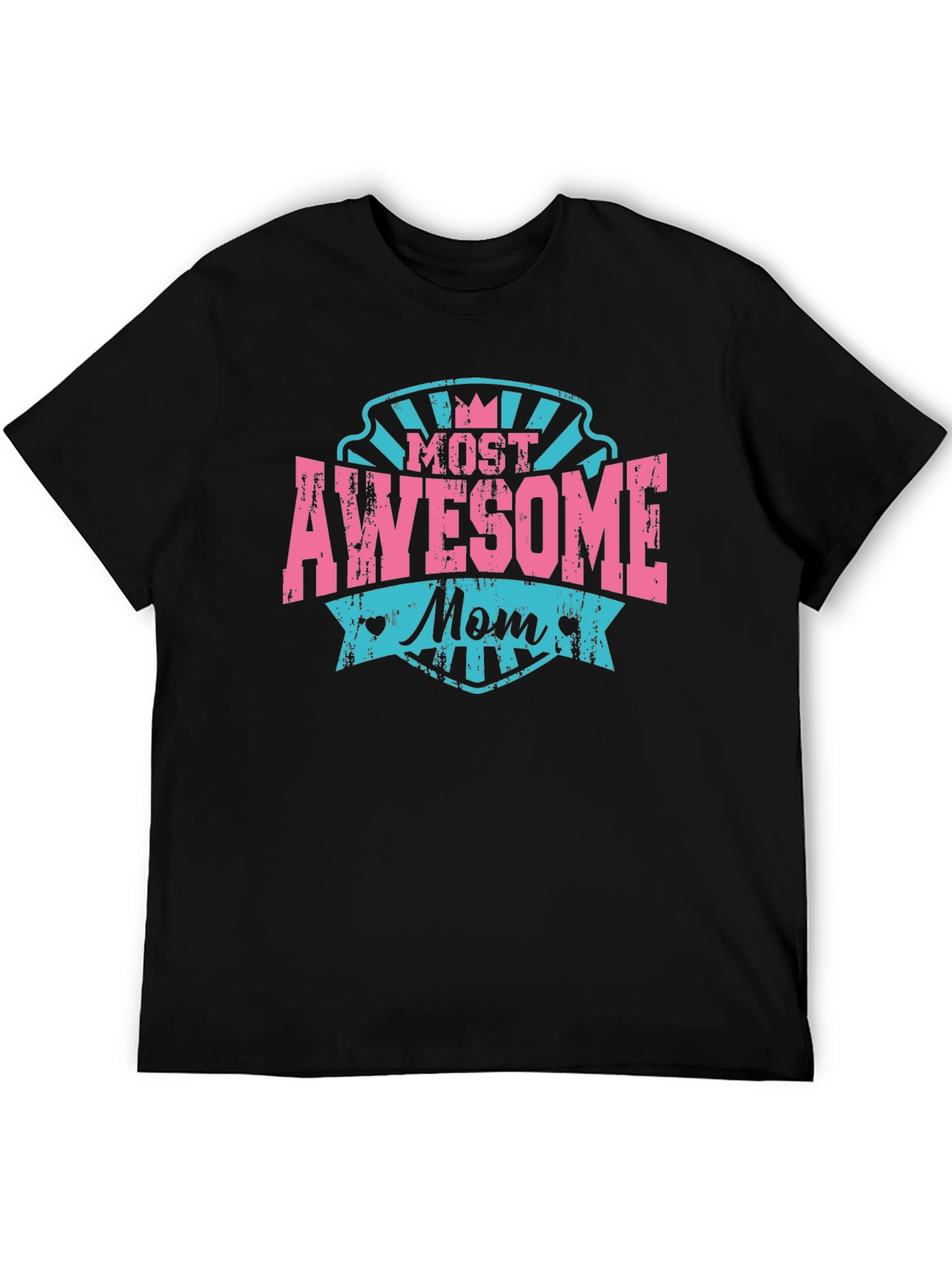 Awesome Mom Black T-Shirt - Mothers Day Gift