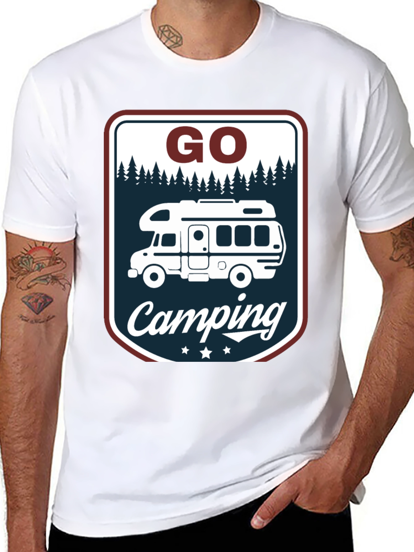Go Camping T-Shirt - RV Camper Adventure Tee
