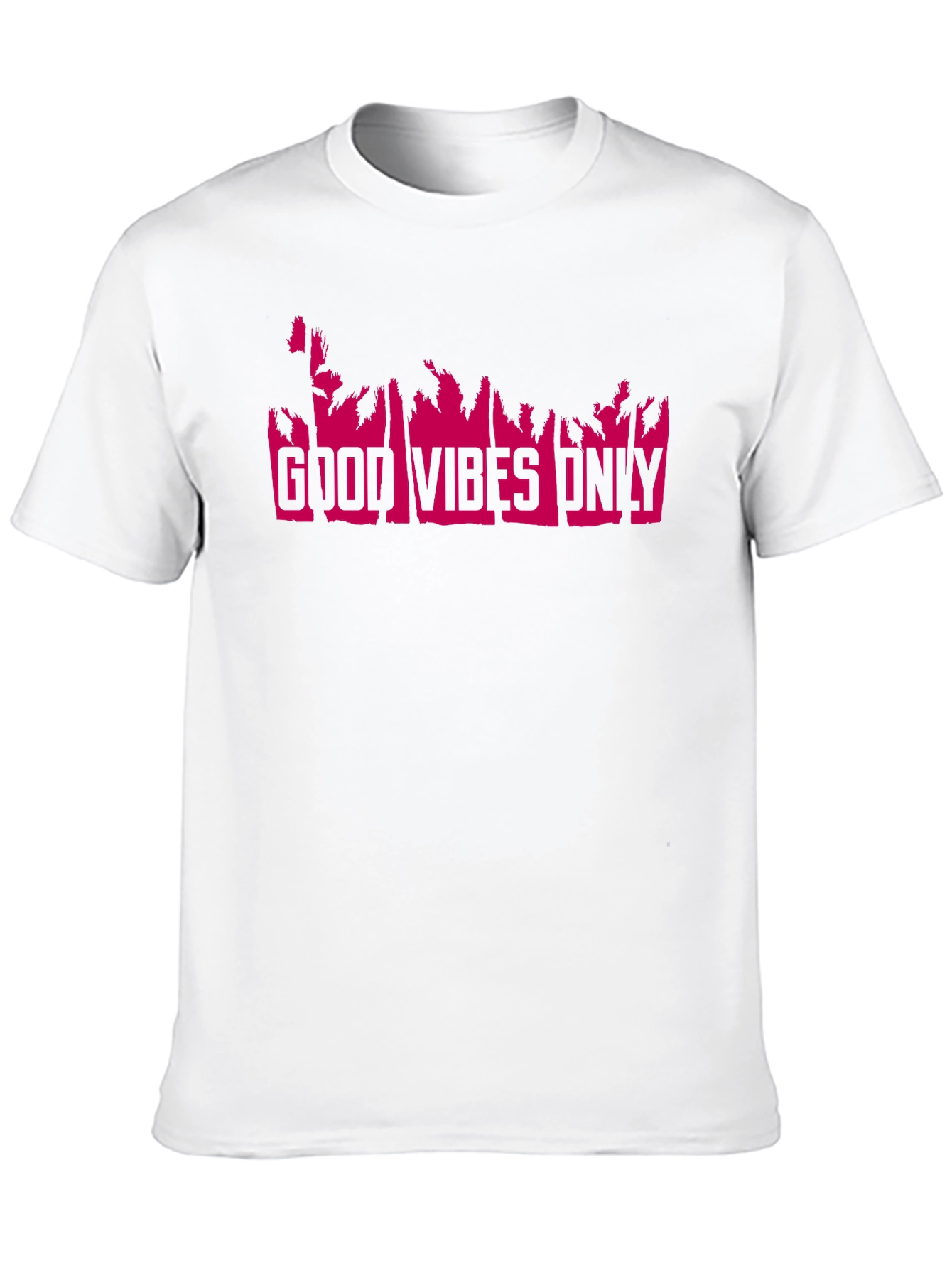 Good Vibes Only T-Shirt - Pink Print