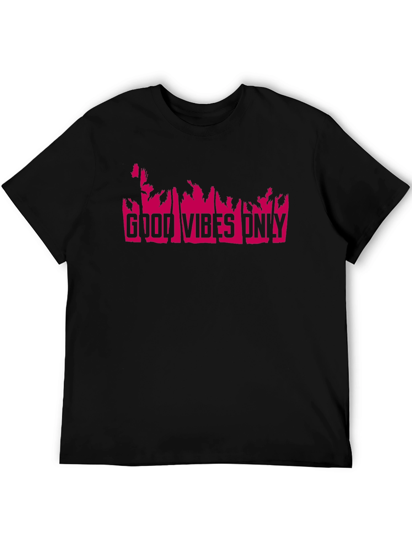 Good Vibes Only T-Shirt - Pink Print