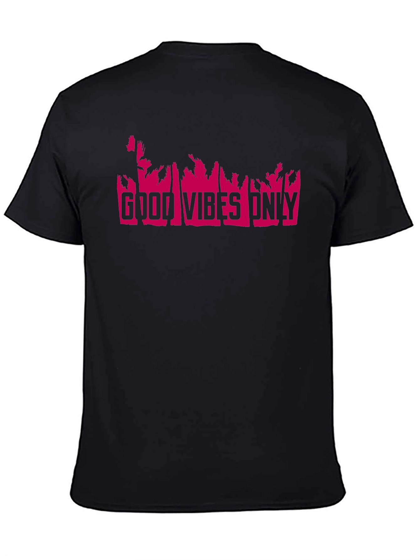 Good Vibes Only T-Shirt - Pink Print
