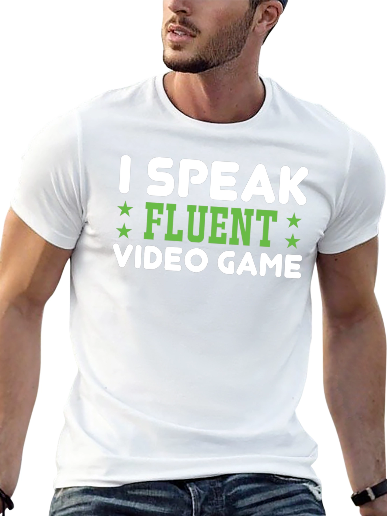 I Speak Fluent Video Game Black Tee Shirt