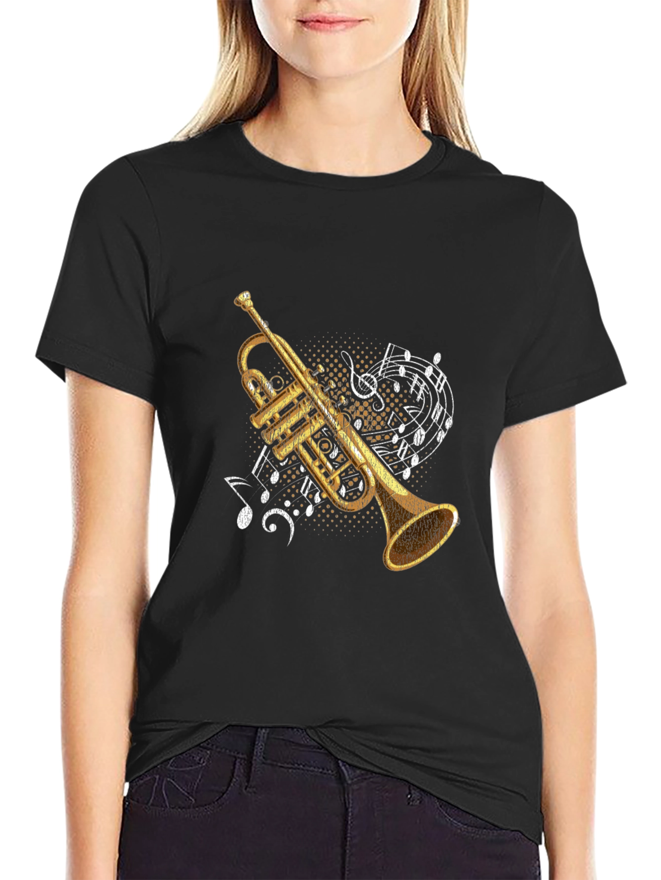 Trumpet Graphic Tee - Music Lovers T-Shirt