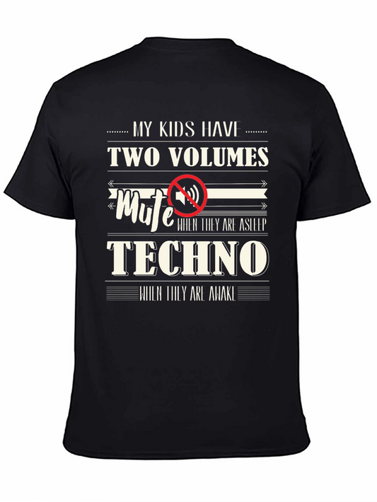 Funny Parent T-Shirt: My Kids Two Volumes