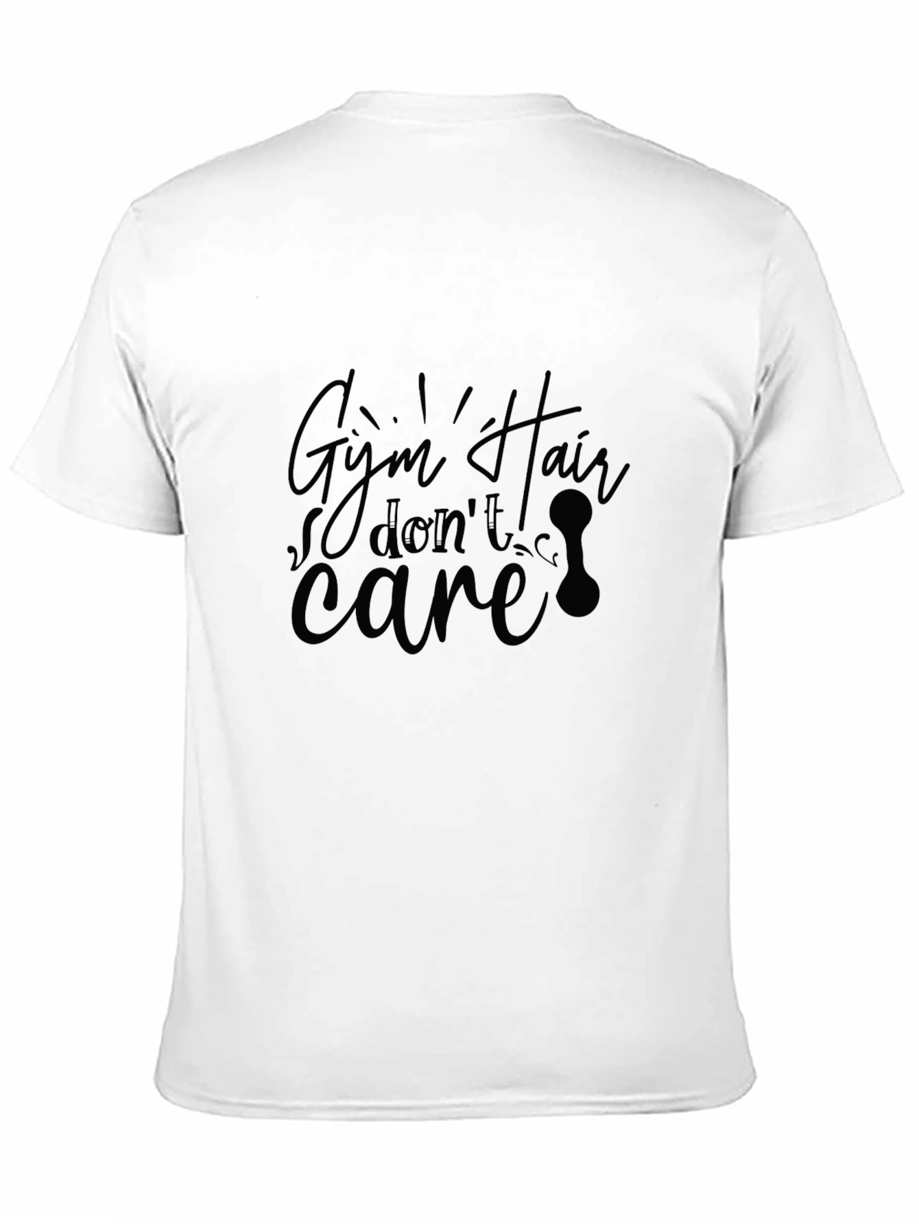 Gym Hair Dont Care Black T-Shirt