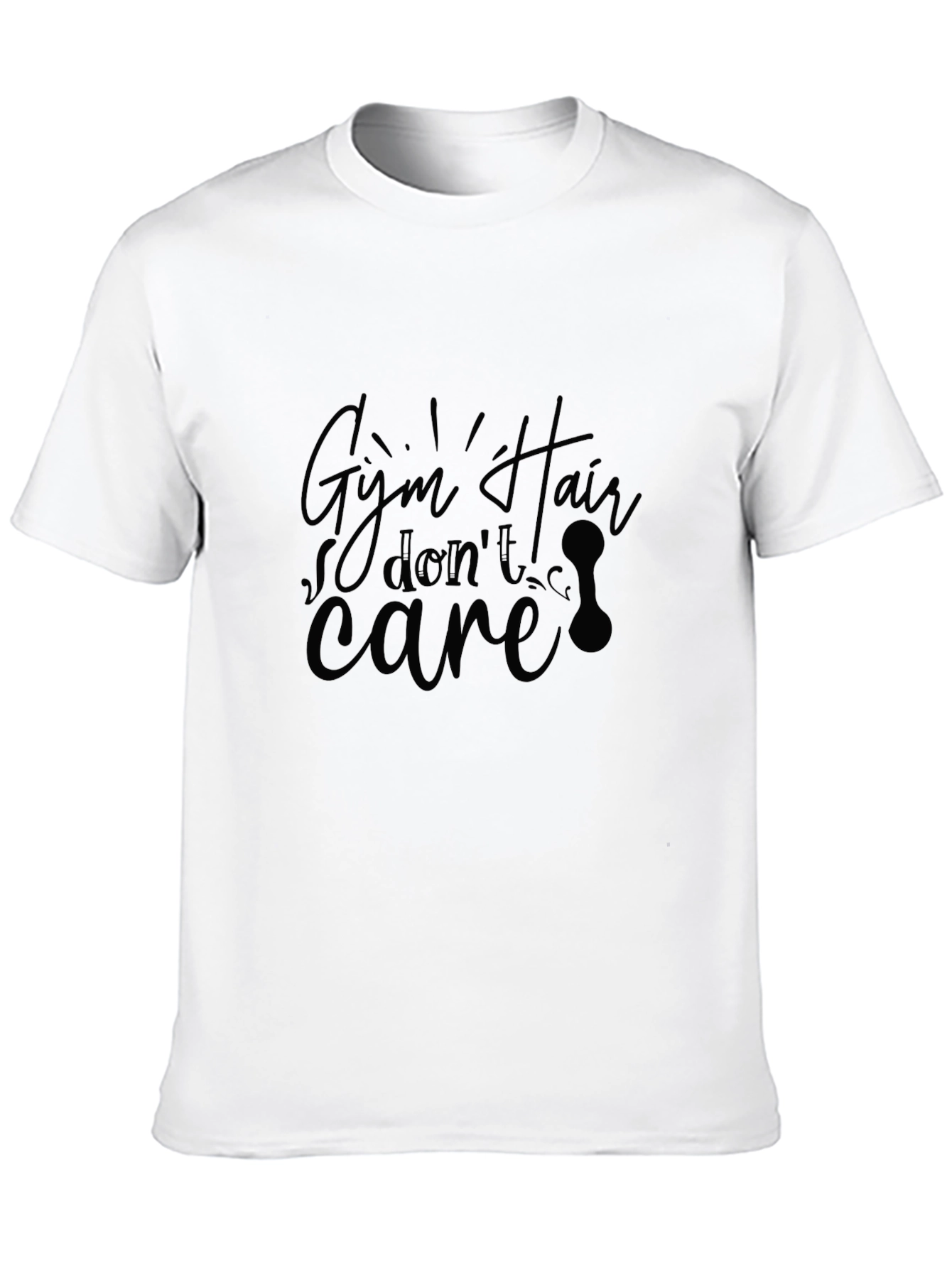 Gym Hair Dont Care Black T-Shirt