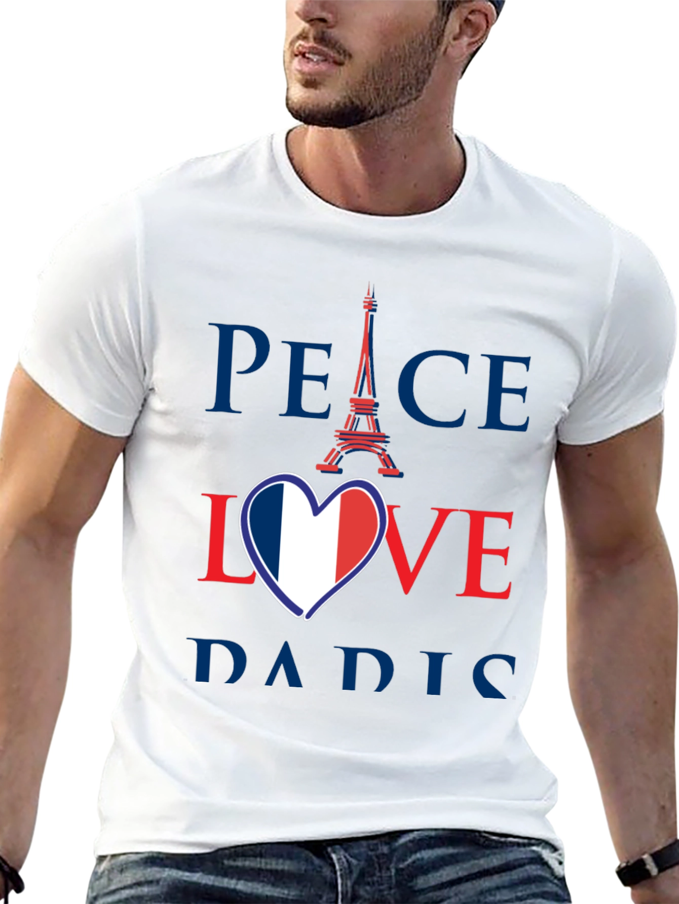 Peace Love Paris Graphic Tee